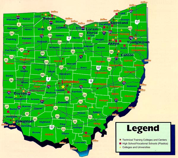 Map of Ohio